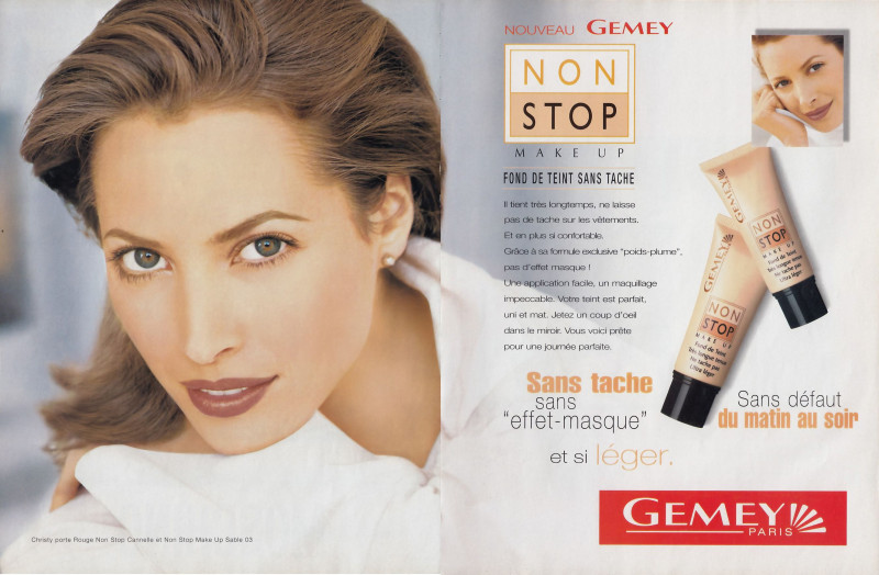 Christy Turlington featured in  the Maybelline advertisement for Autumn/Winter 1997