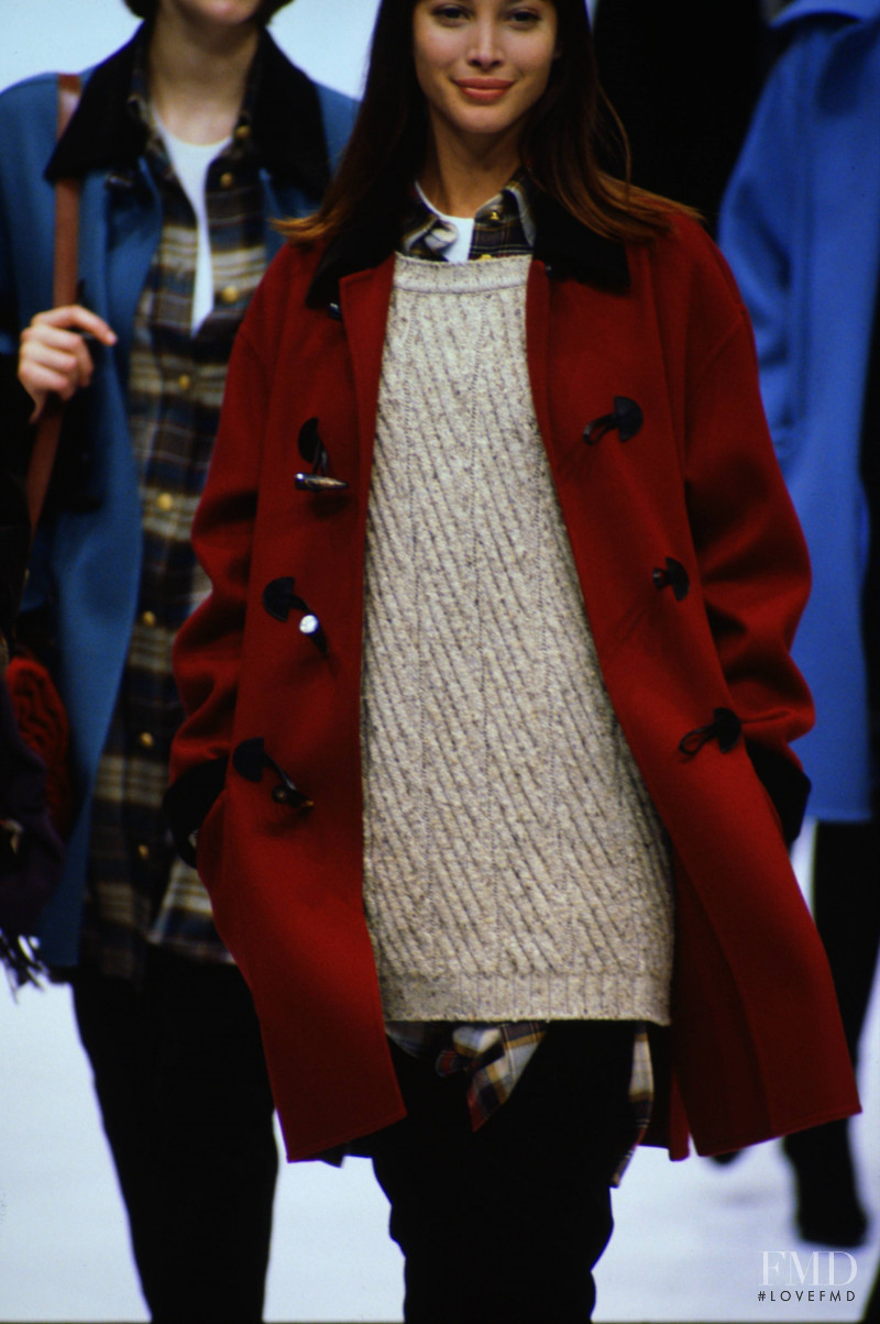 Christy Turlington featured in  the Salvatore Ferragamo fashion show for Autumn/Winter 1994