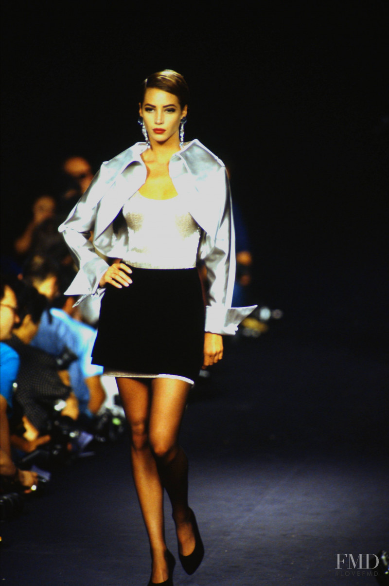 Christy Turlington featured in  the Lanvin fashion show for Autumn/Winter 1990