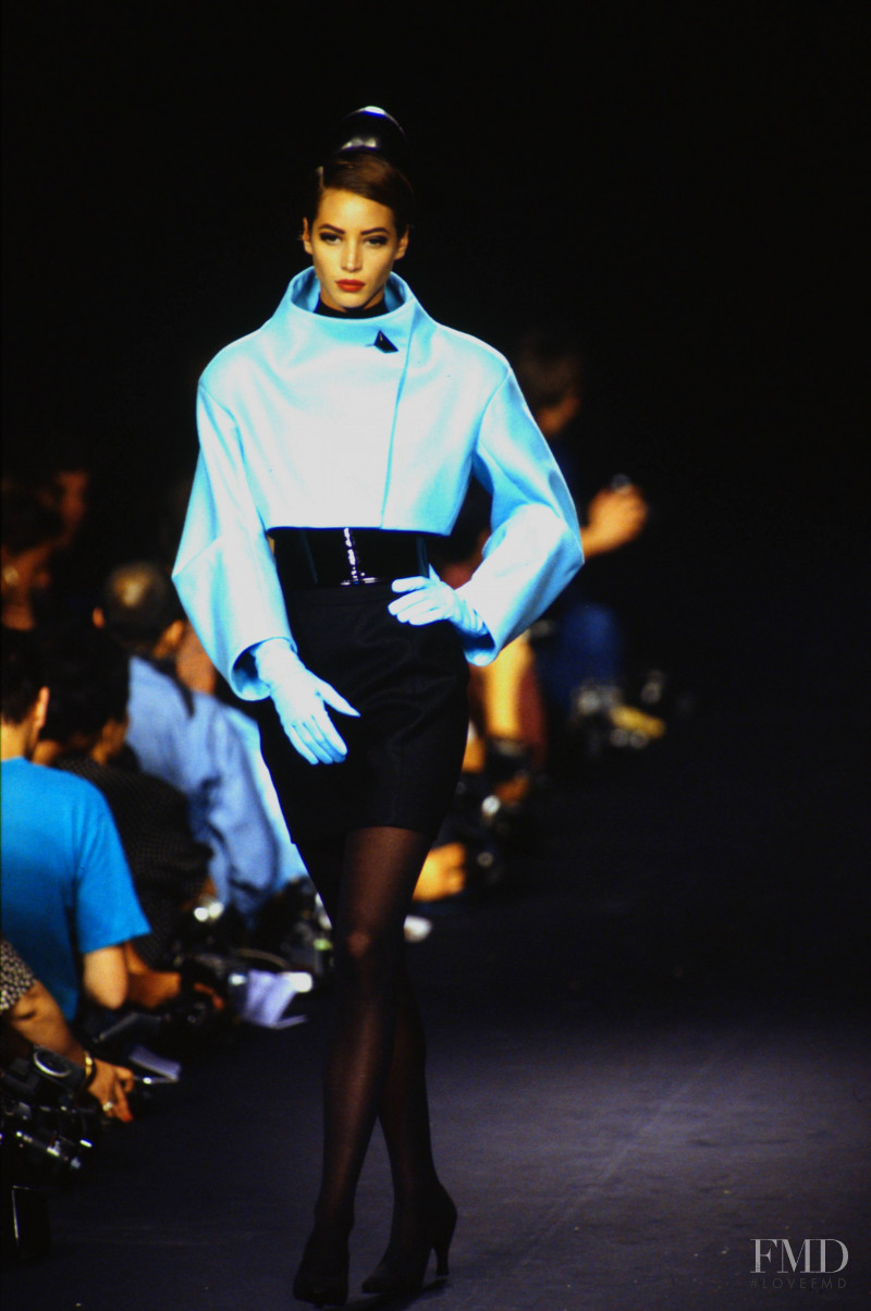 Christy Turlington featured in  the Lanvin fashion show for Autumn/Winter 1990