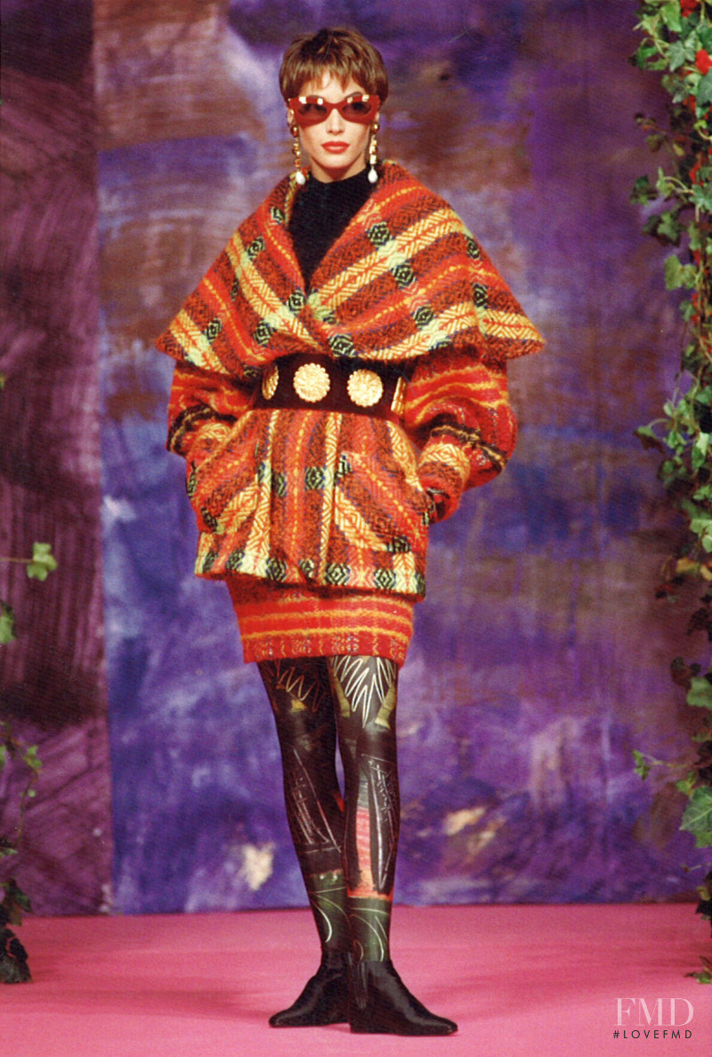 Christy Turlington featured in  the Christian Lacroix Couture fashion show for Autumn/Winter 1990