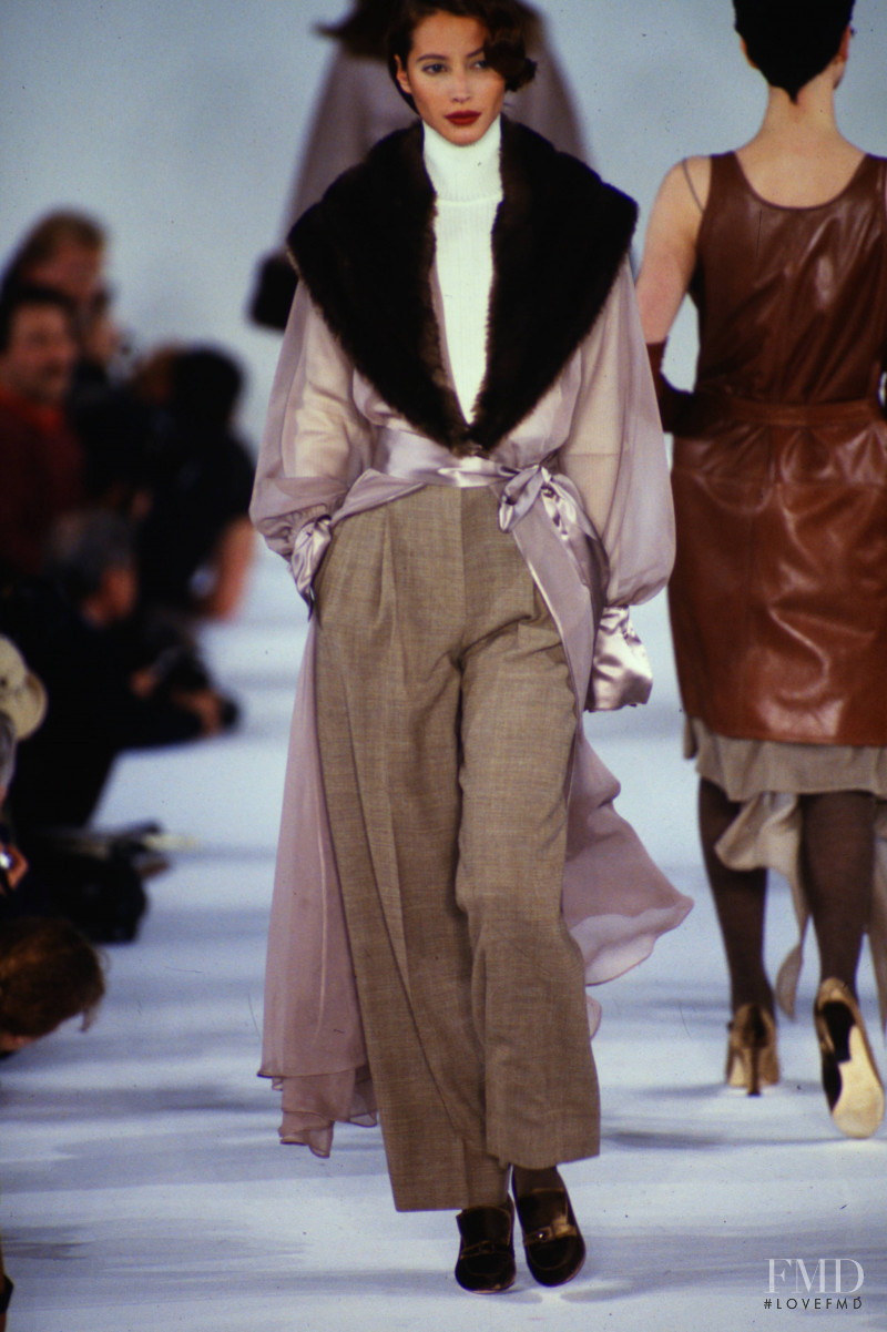 Christy Turlington featured in  the Isaac Mizrahi fashion show for Autumn/Winter 1993