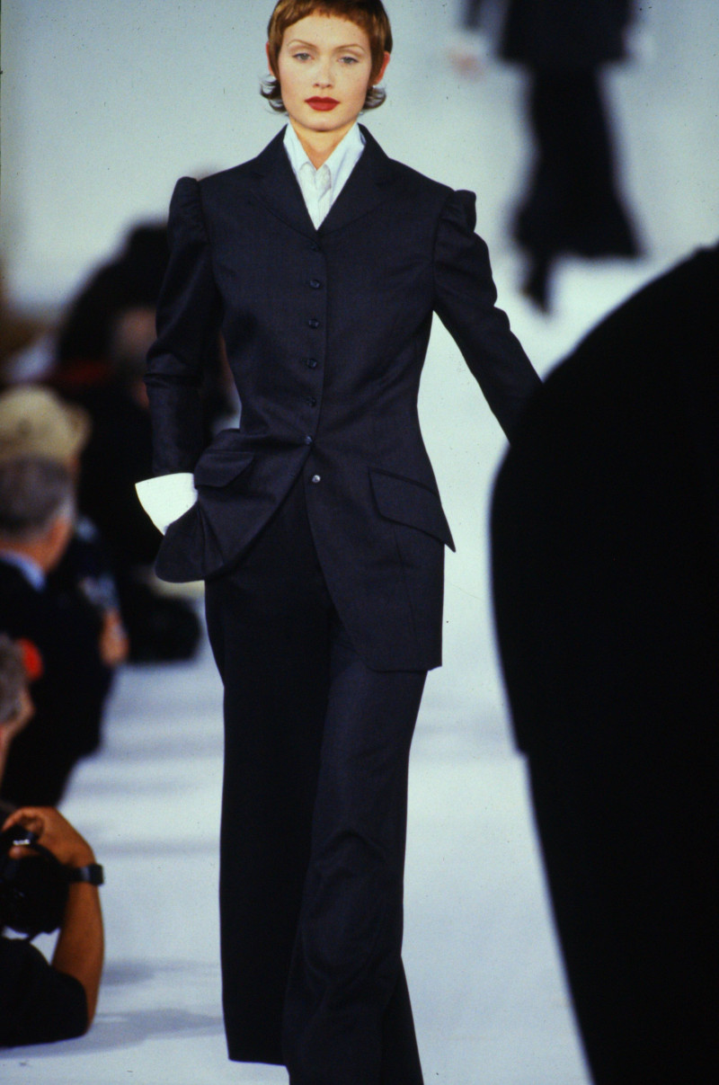 Amber Valletta featured in  the Isaac Mizrahi fashion show for Autumn/Winter 1993