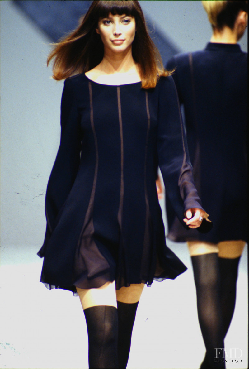 Christy Turlington featured in  the Krizia fashion show for Autumn/Winter 1994
