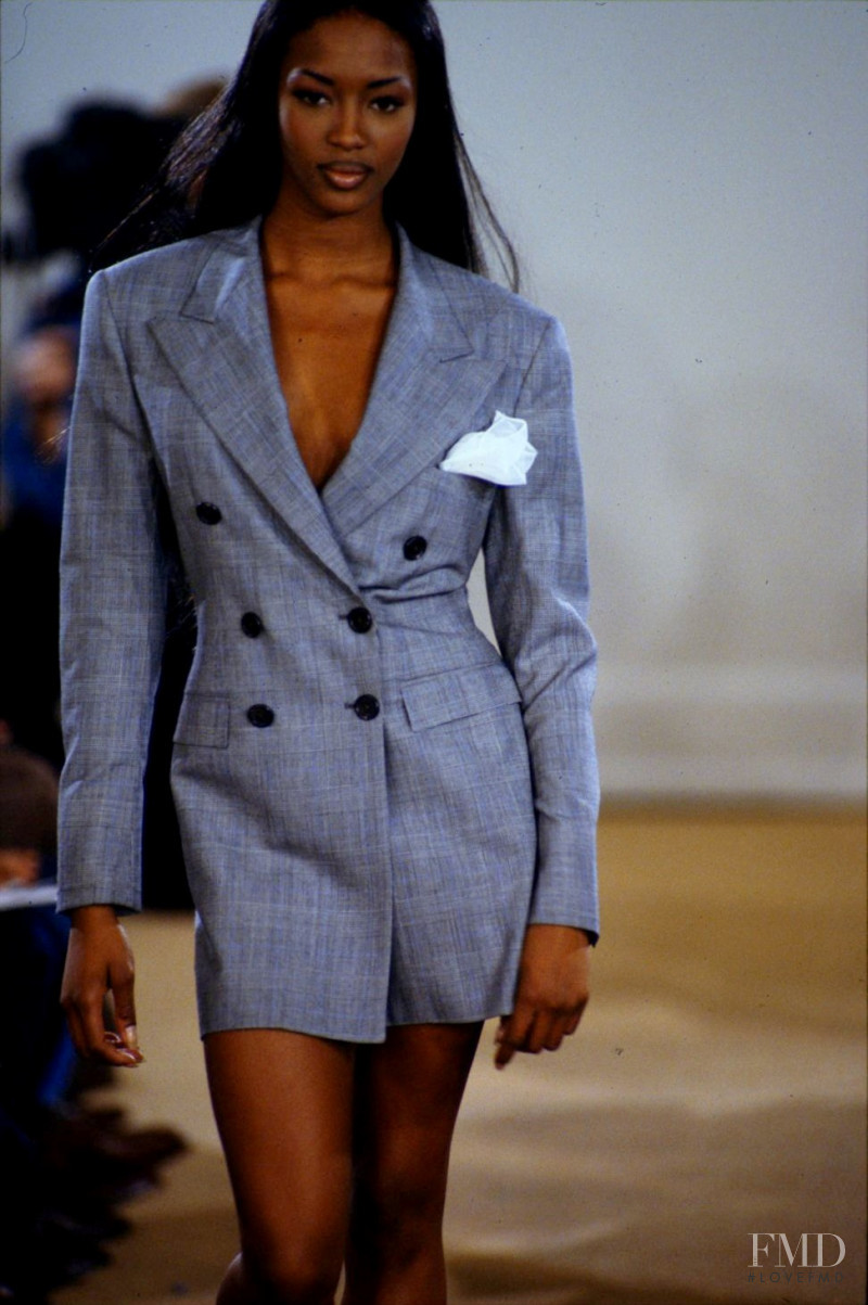 Naomi Campbell featured in  the Ralph Lauren fashion show for Spring/Summer 1992