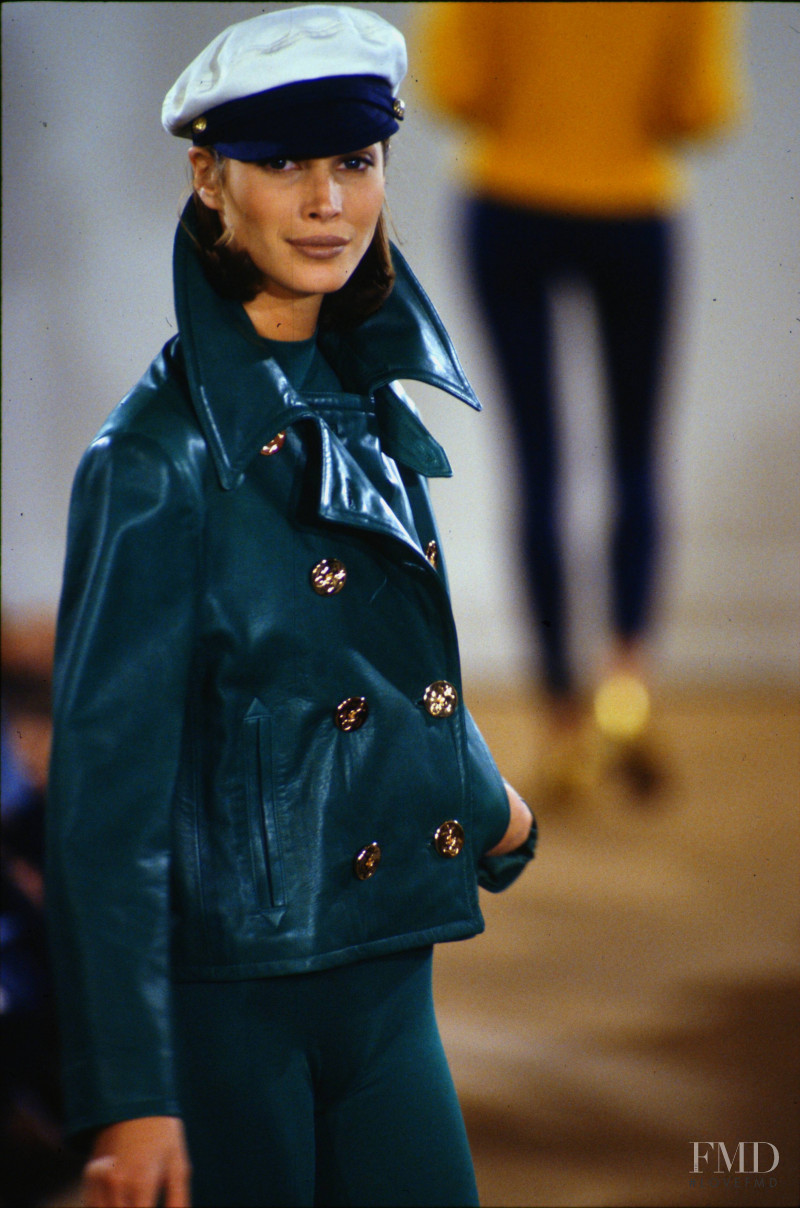 Christy Turlington featured in  the Ralph Lauren fashion show for Spring/Summer 1992