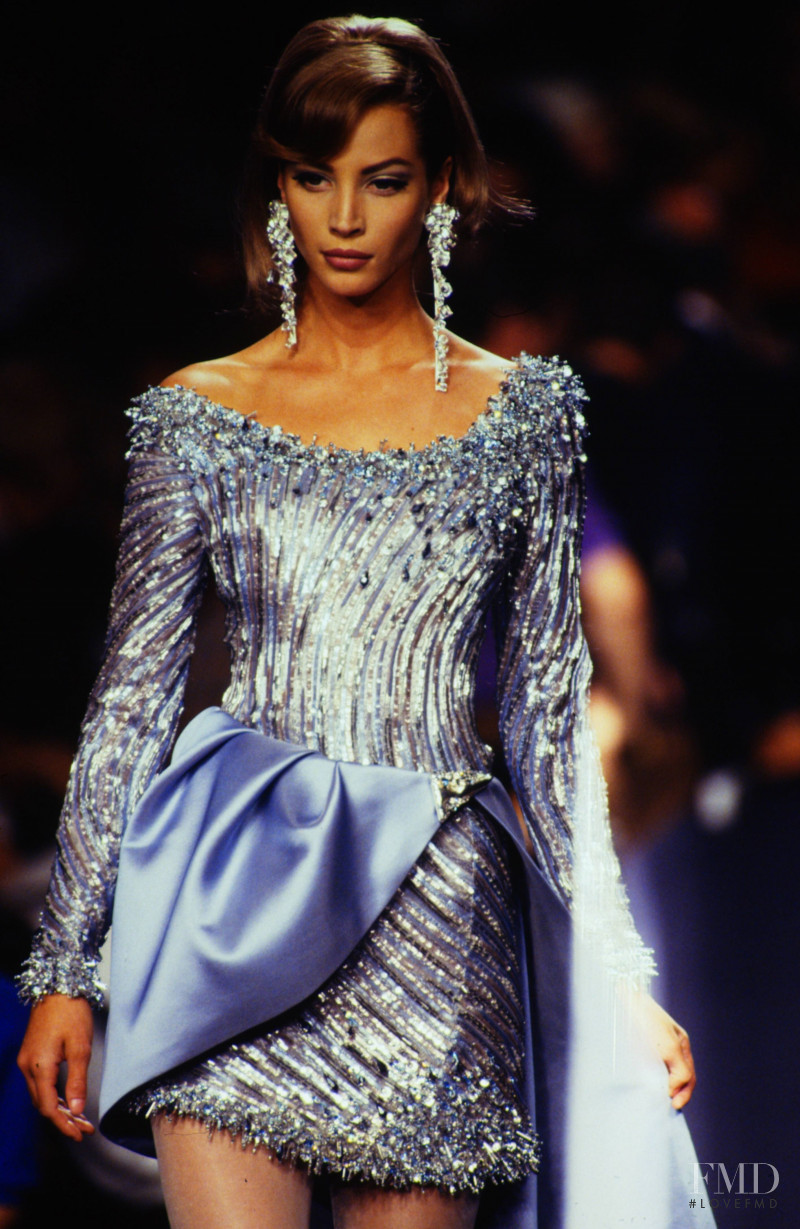 Christy Turlington featured in  the Lanvin fashion show for Autumn/Winter 1991