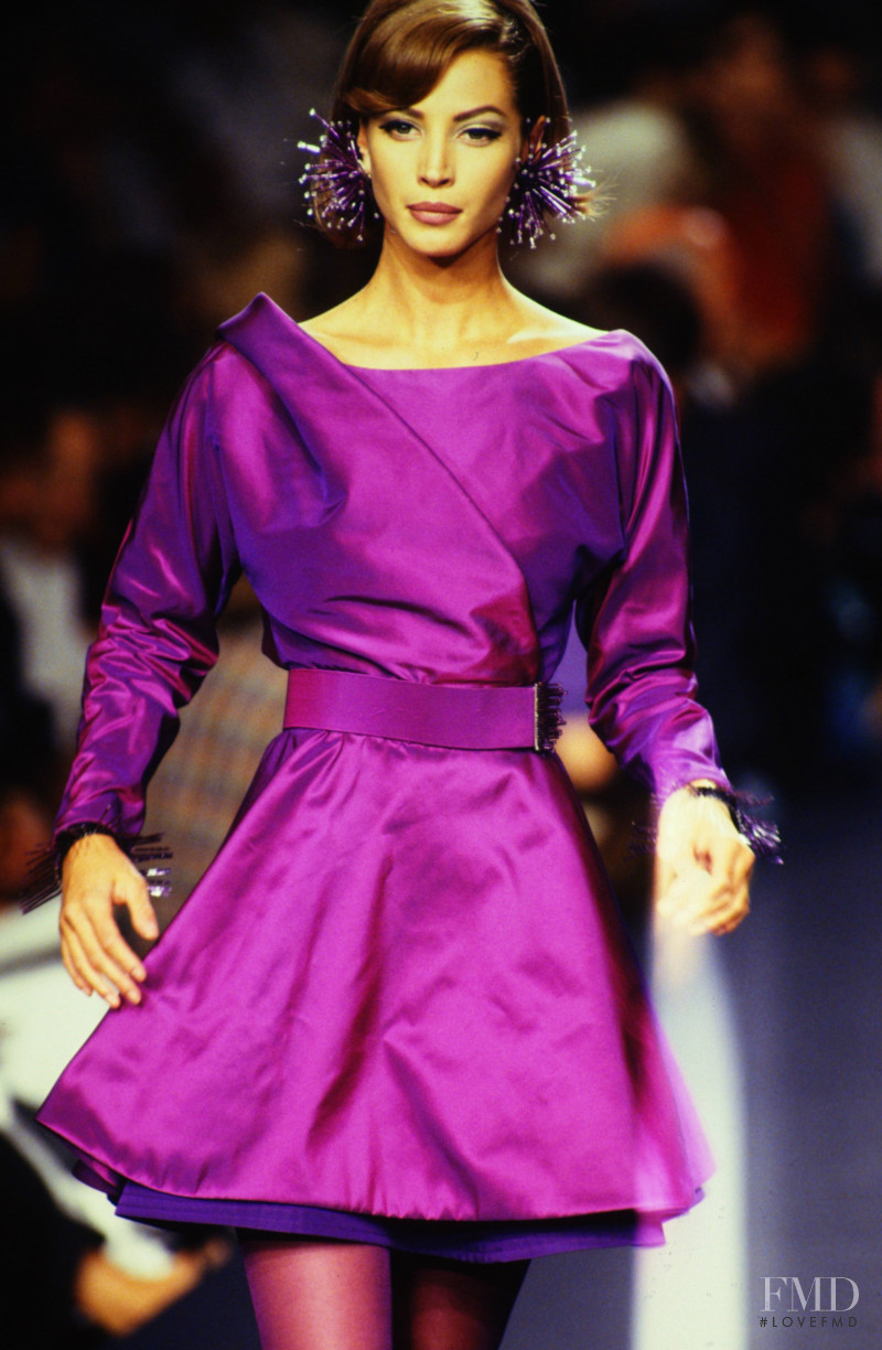 Christy Turlington featured in  the Lanvin fashion show for Autumn/Winter 1991