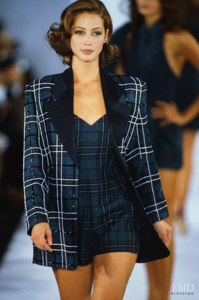 Christy Turlington featured in  the Michael Kors Collection fashion show for Autumn/Winter 1991