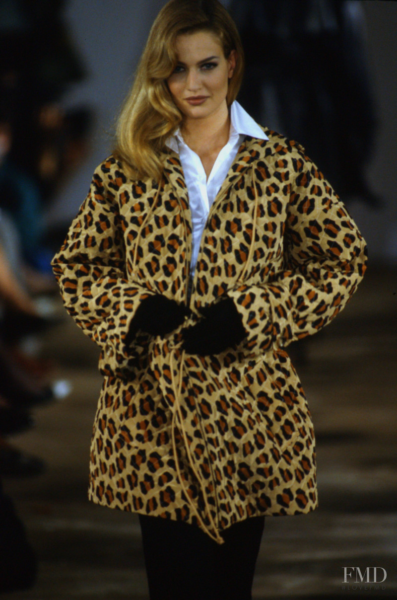 Karen Mulder featured in  the Michael Kors Collection fashion show for Autumn/Winter 1991