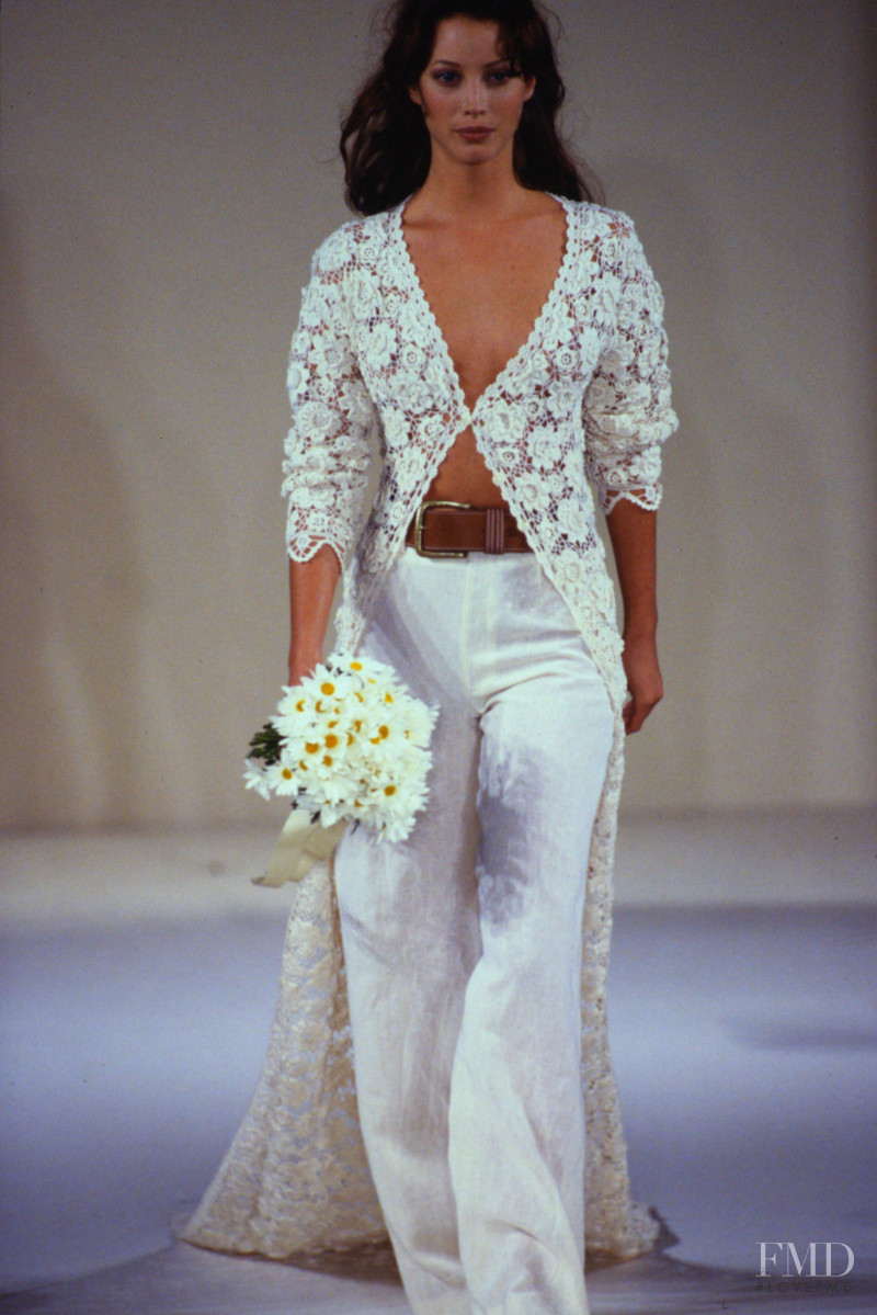 Christy Turlington featured in  the Michael Kors Collection fashion show for Spring/Summer 1993