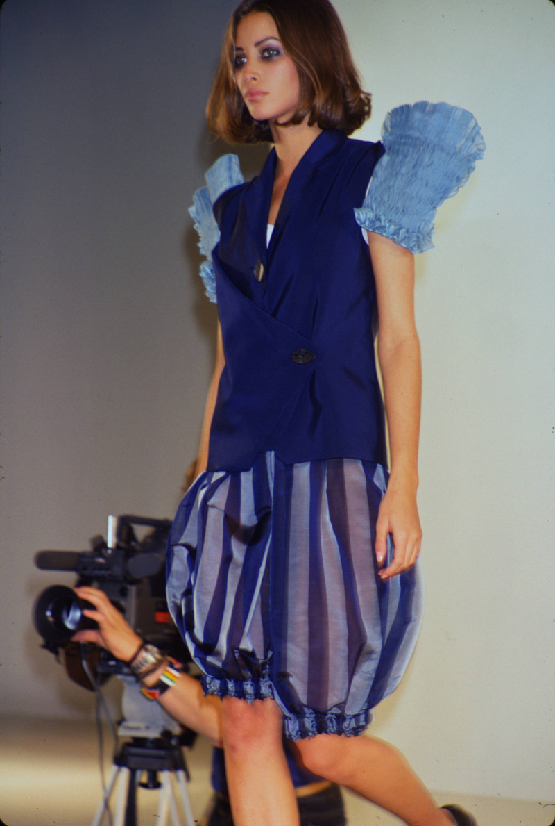 Christy Turlington featured in  the John Galliano fashion show for Spring/Summer 1990