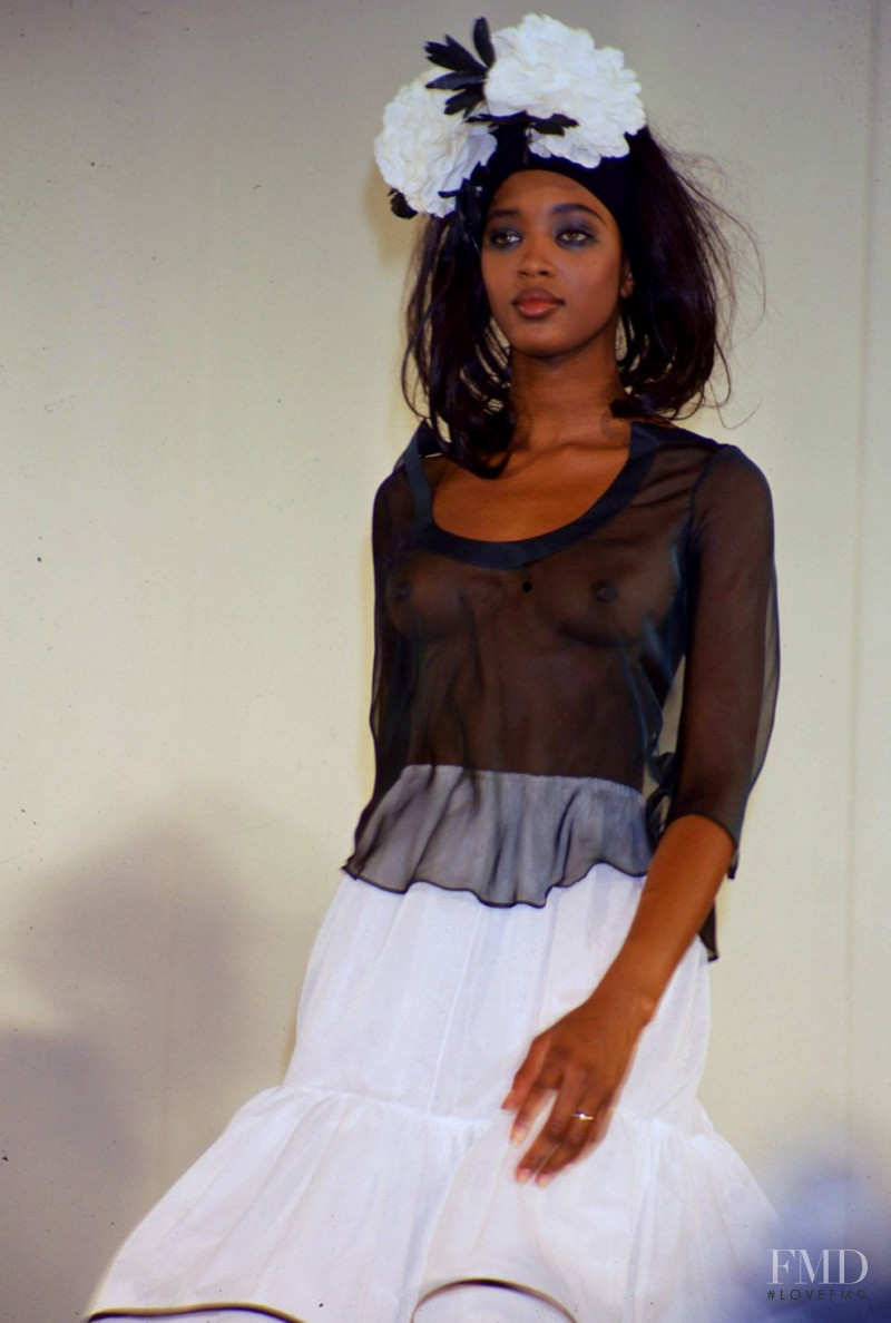 Naomi Campbell featured in  the John Galliano fashion show for Spring/Summer 1990