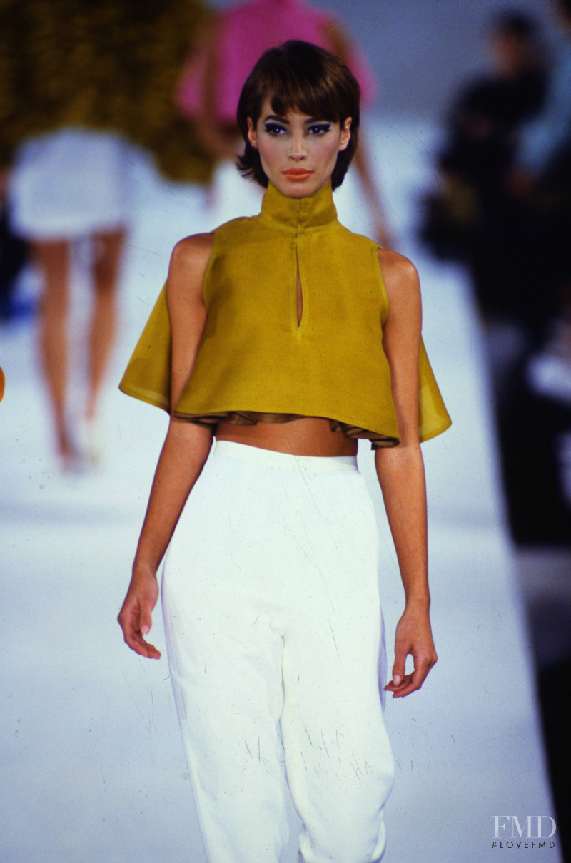 Christy Turlington featured in  the Isaac Mizrahi fashion show for Spring/Summer 1991