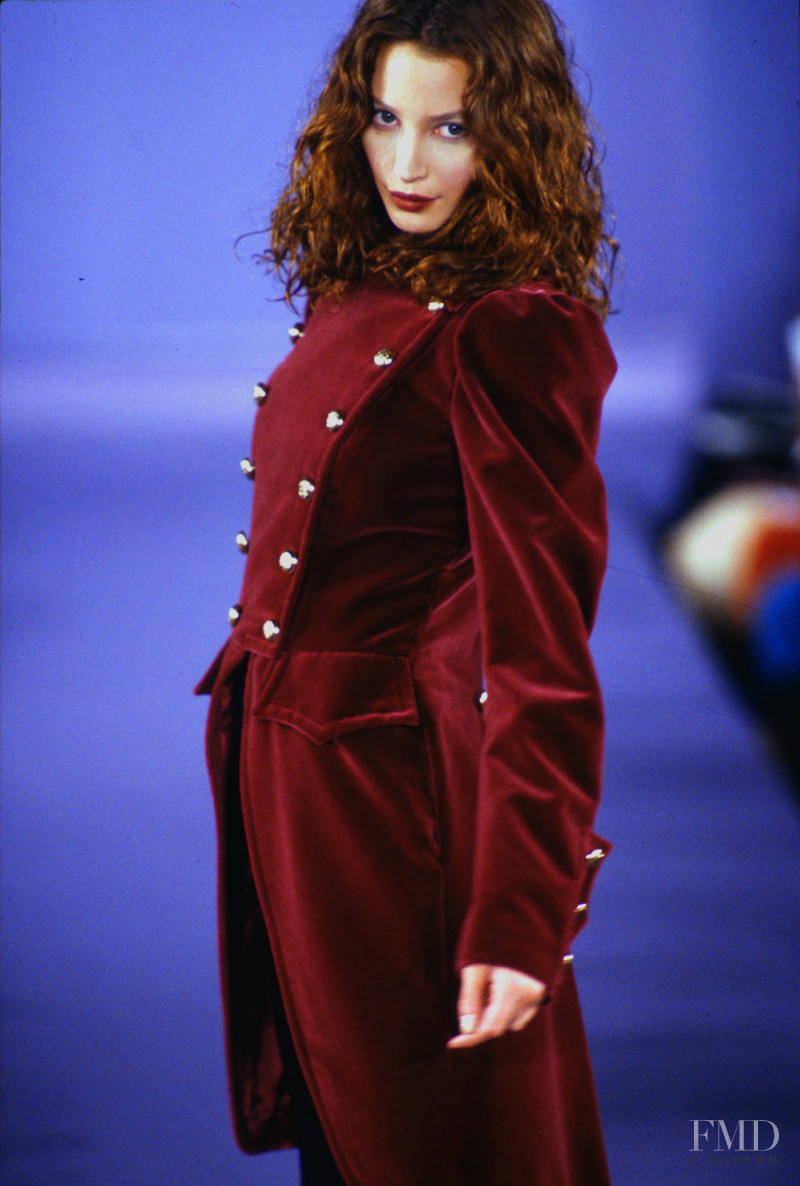 Christy Turlington featured in  the Anna Sui fashion show for Autumn/Winter 1993