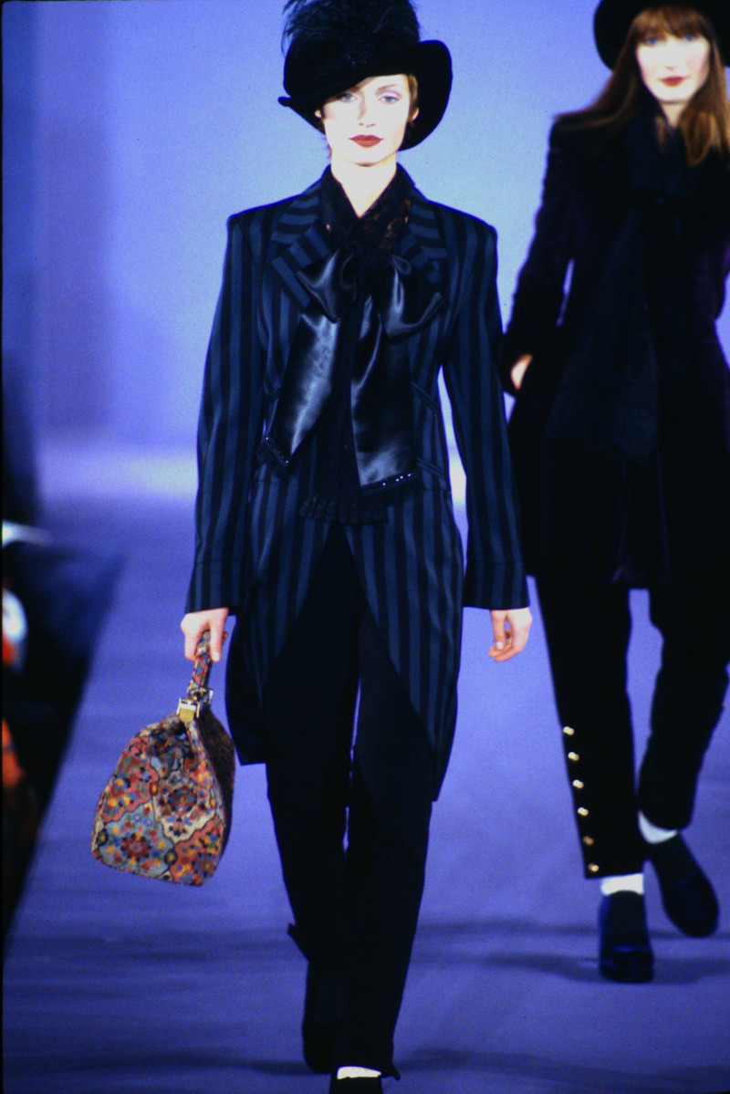 Amber Valletta featured in  the Anna Sui fashion show for Autumn/Winter 1993