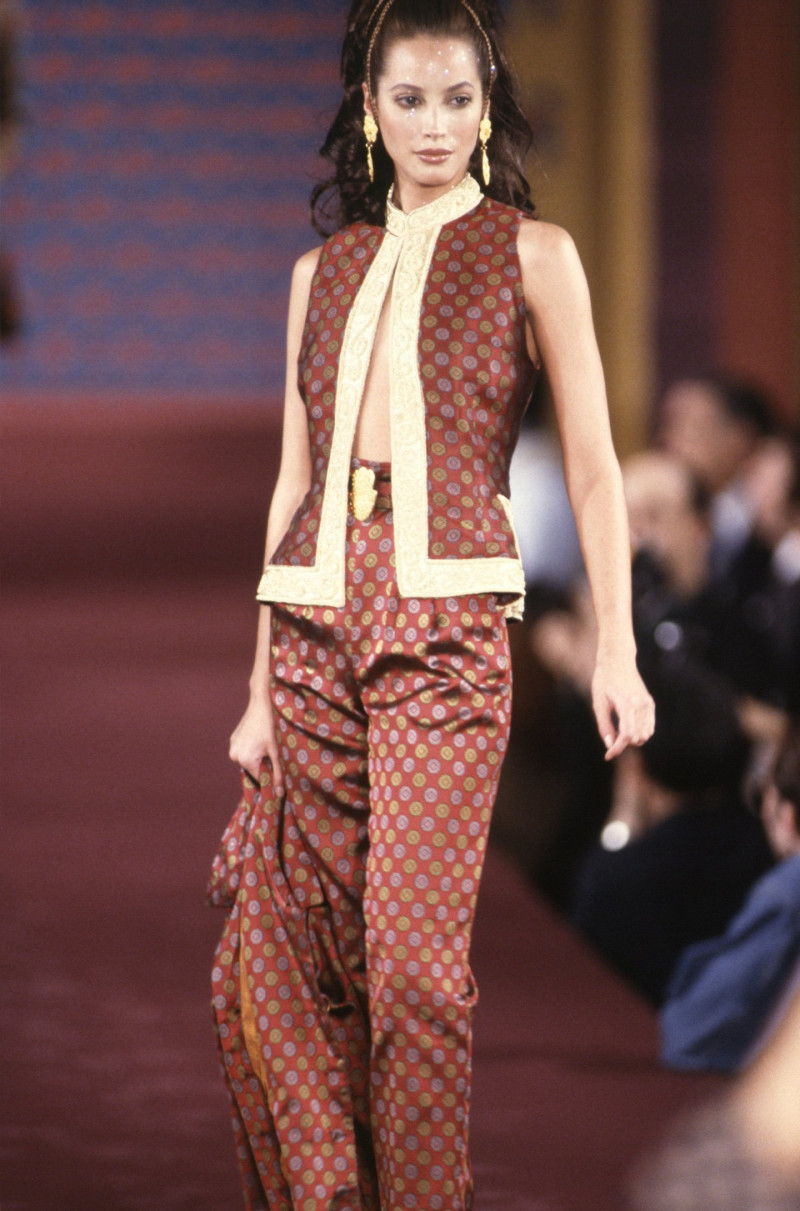 Christy Turlington featured in  the Todd Oldham fashion show for Autumn/Winter 1993