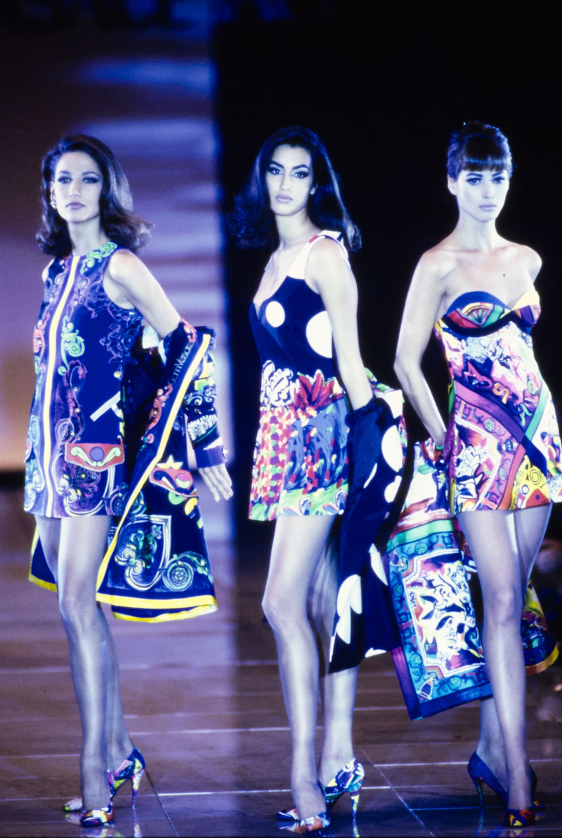 Christy Turlington featured in  the Versace fashion show for Spring/Summer 1991