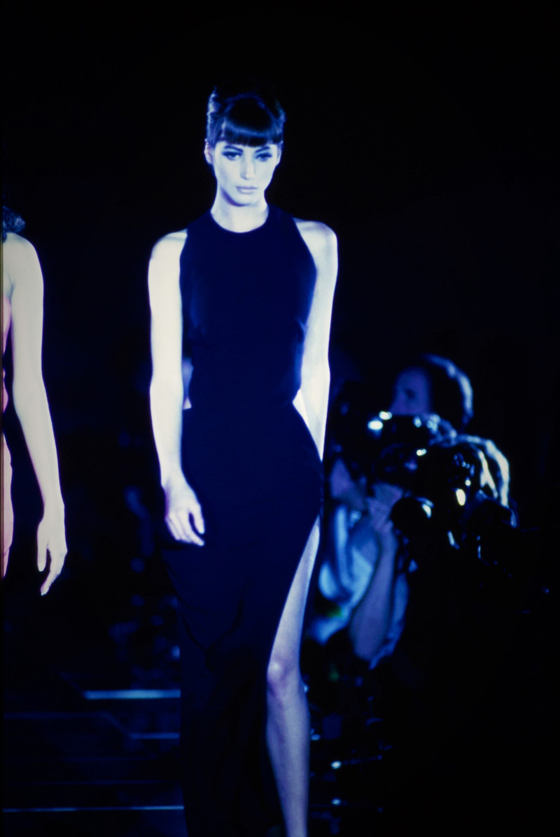 Christy Turlington featured in  the Versace fashion show for Spring/Summer 1991