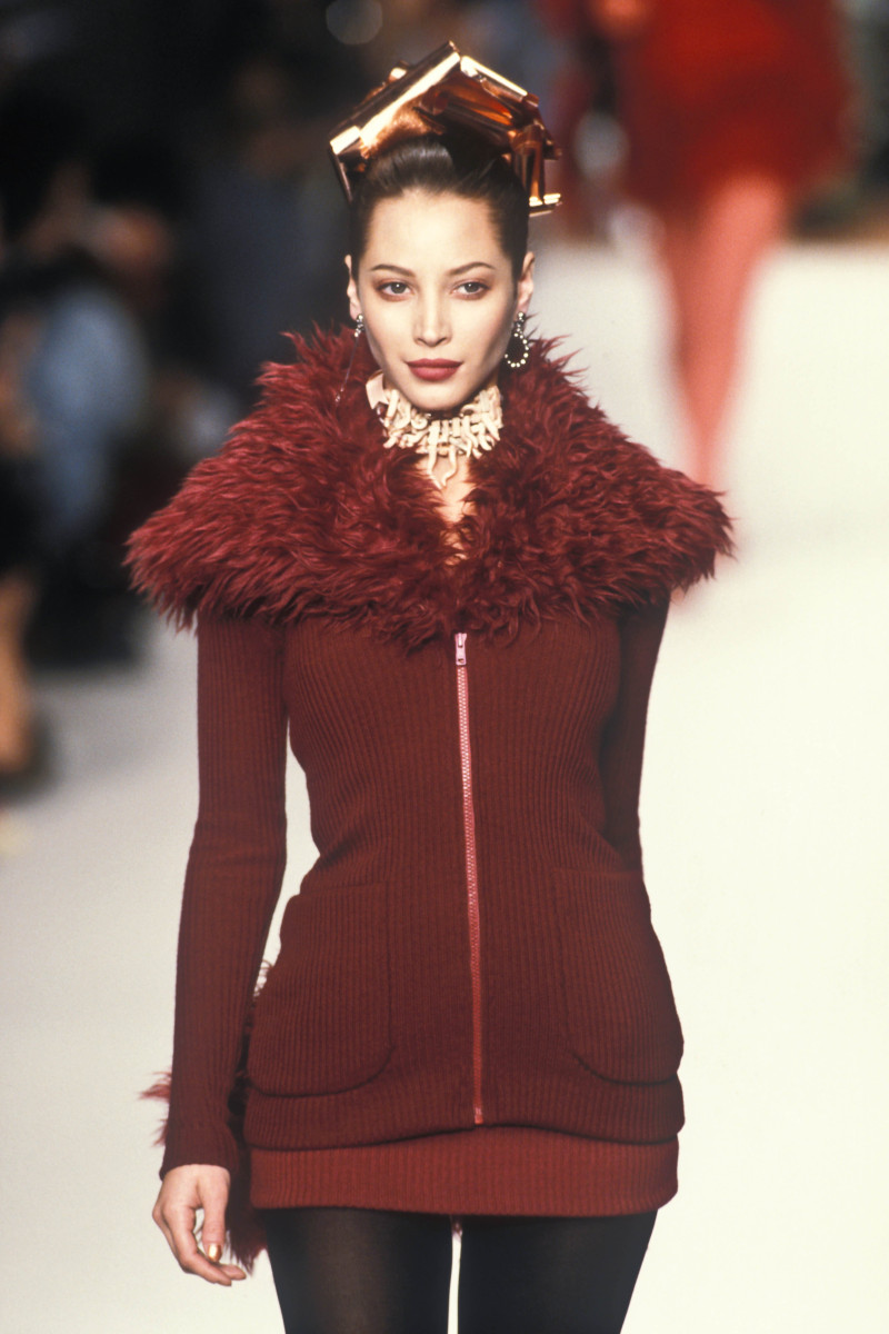 Christy Turlington featured in  the Chloe fashion show for Autumn/Winter 1994