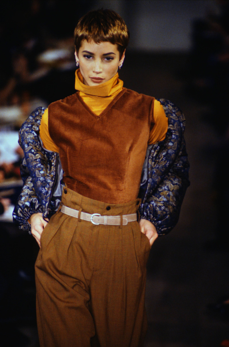 Christy Turlington featured in  the Gordon Henderson fashion show for Autumn/Winter 1990