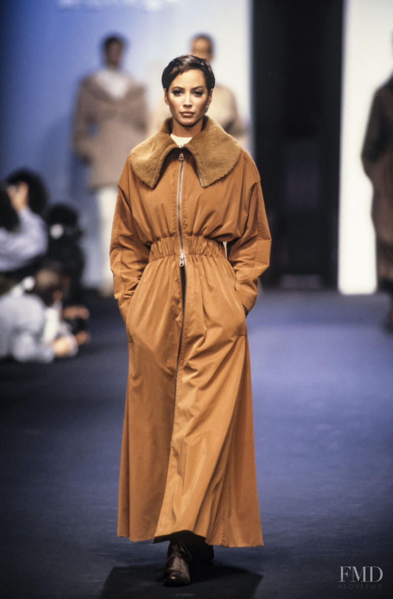 Christy Turlington featured in  the Lanvin fashion show for Autumn/Winter 1993