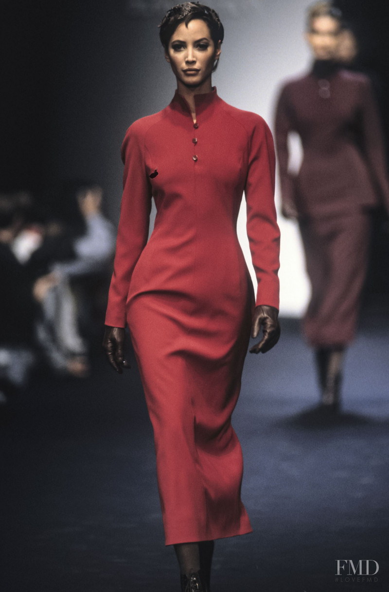 Christy Turlington featured in  the Lanvin fashion show for Autumn/Winter 1993