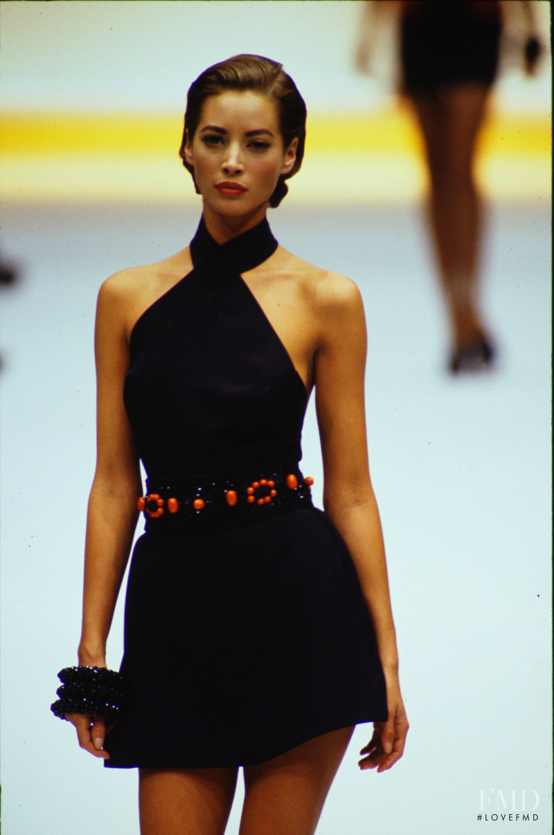 Christy Turlington featured in  the Genny fashion show for Spring/Summer 1991