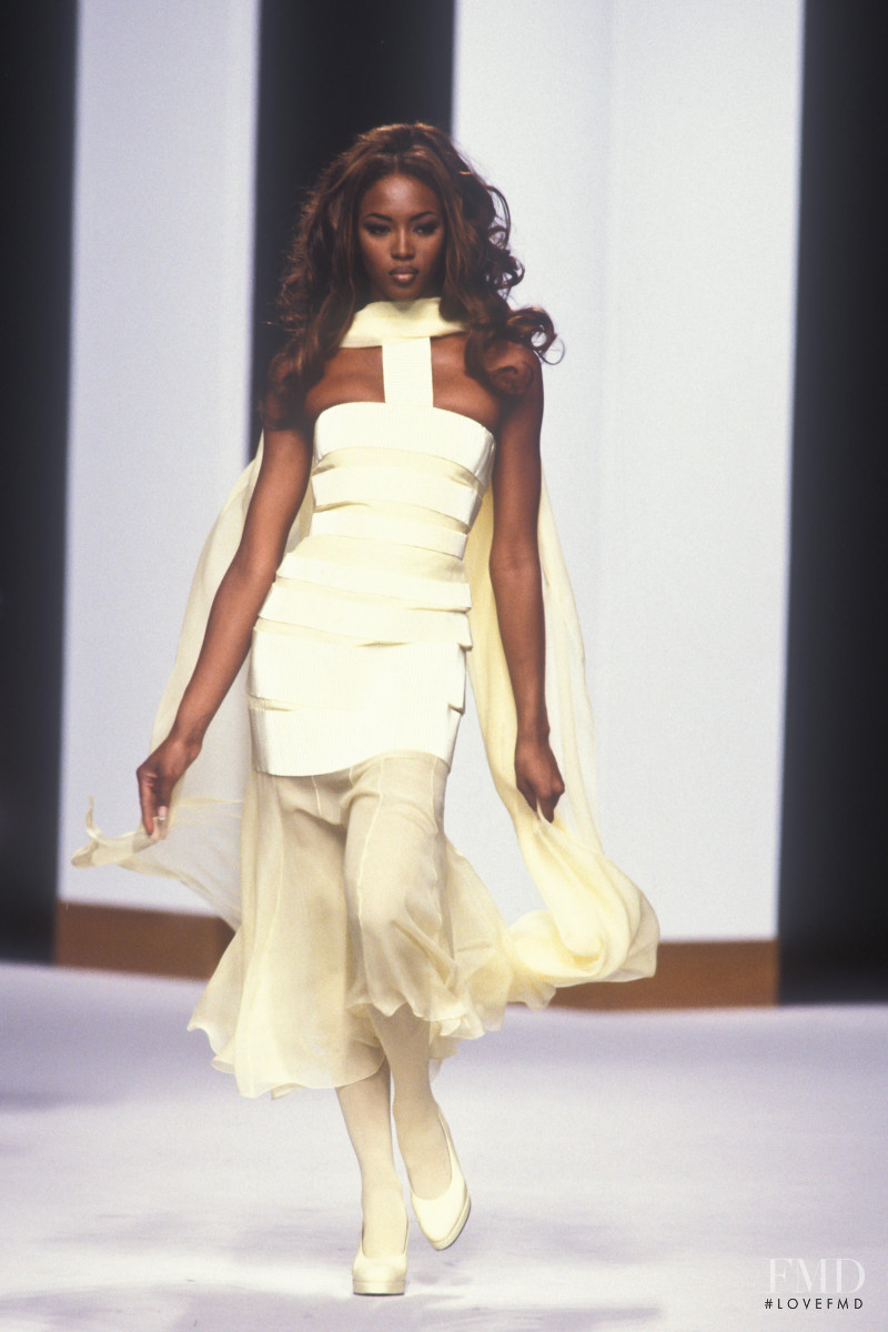 Naomi Campbell featured in  the Karl Lagerfeld fashion show for Spring/Summer 1992