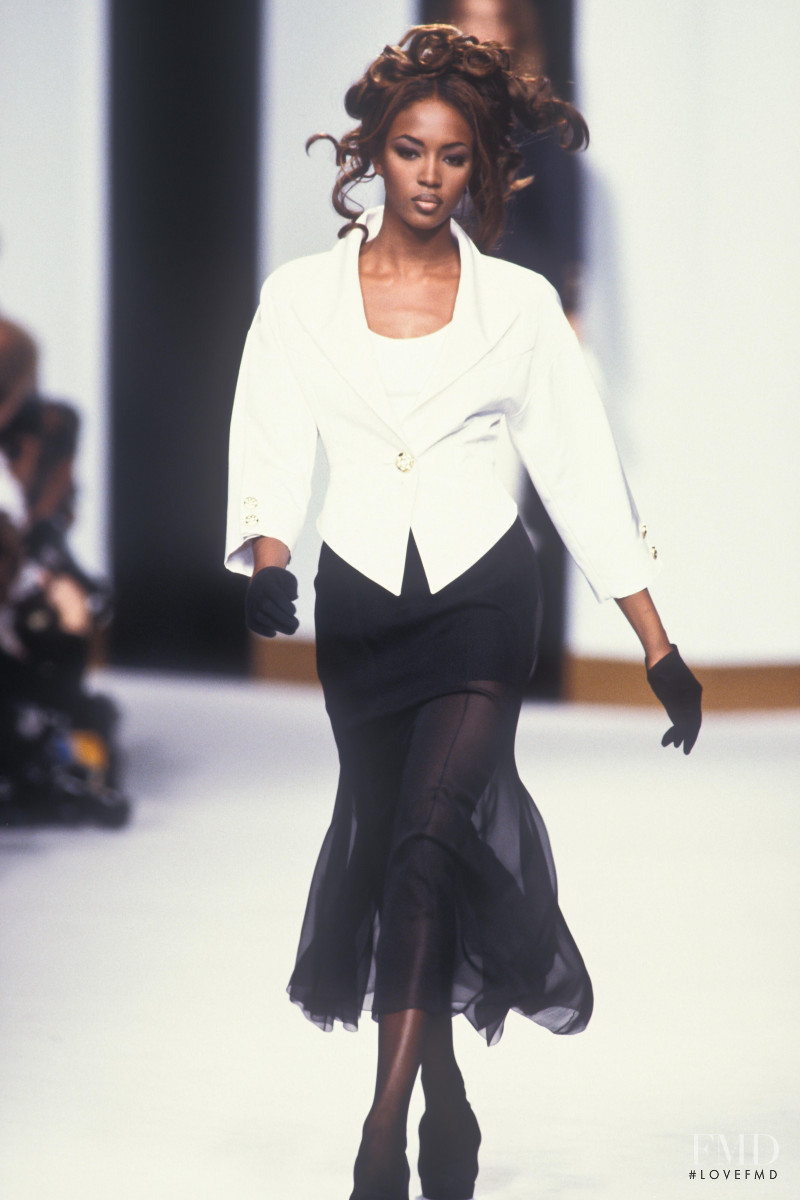 Naomi Campbell featured in  the Karl Lagerfeld fashion show for Spring/Summer 1992