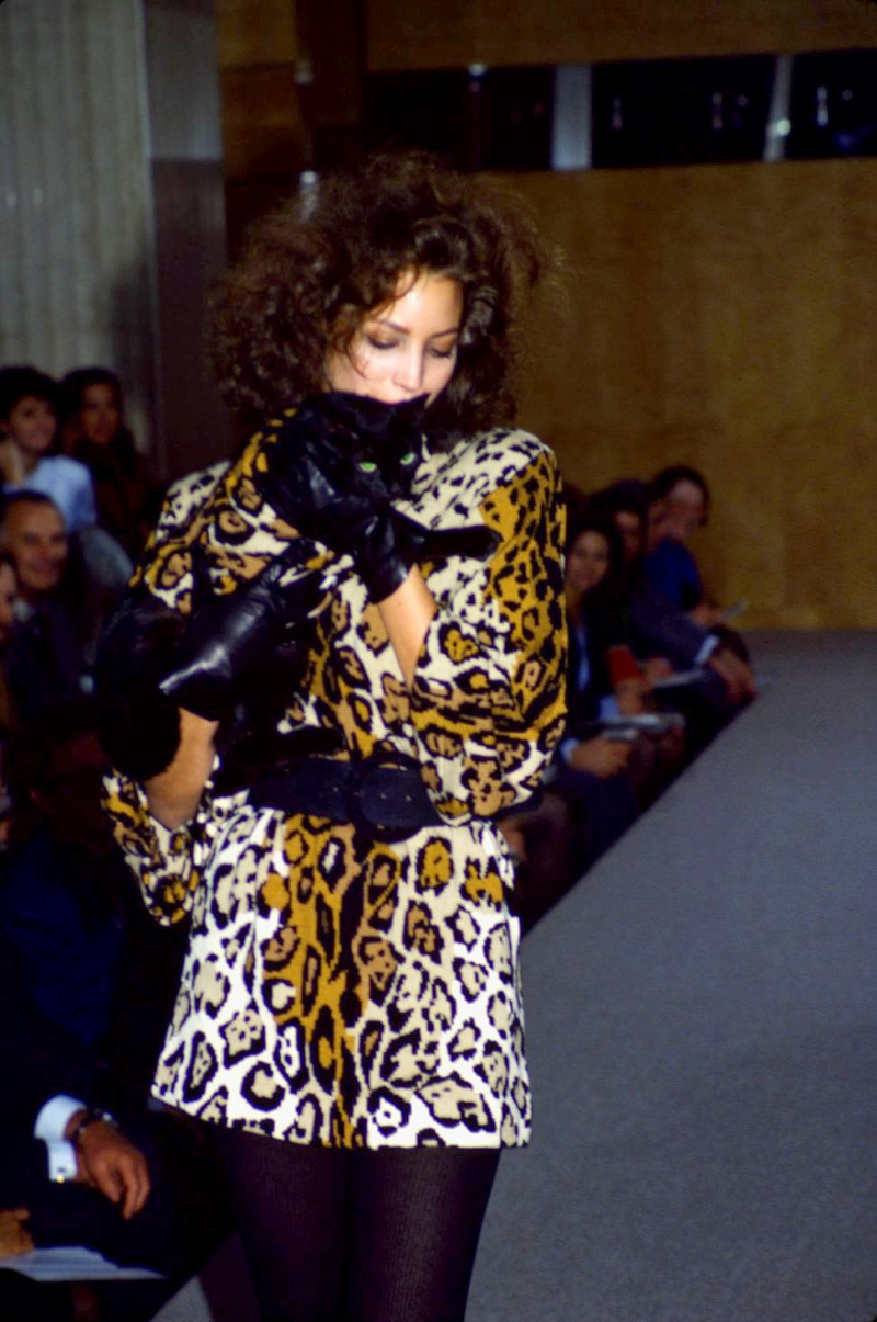 Christy Turlington featured in  the Perry Ellis fashion show for Autumn/Winter 1987