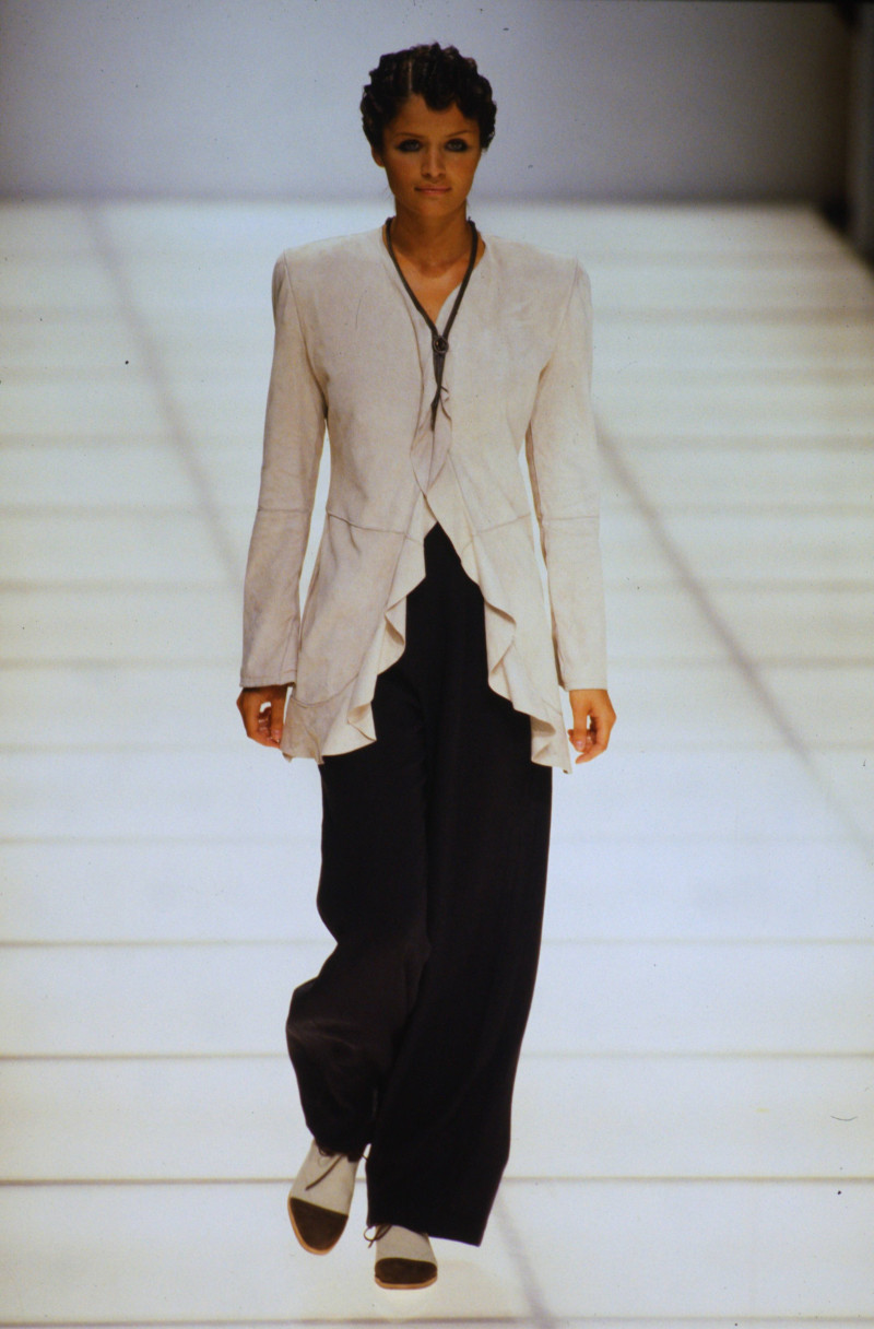 Helena Christensen featured in  the Giorgio Armani fashion show for Spring/Summer 1994