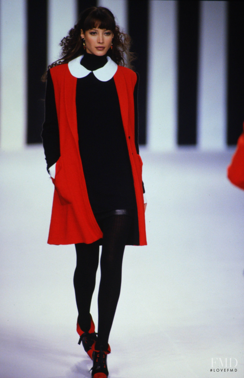 Christy Turlington featured in  the Valentino fashion show for Autumn/Winter 1994