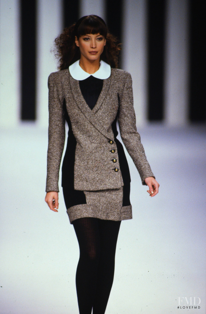 Christy Turlington featured in  the Valentino fashion show for Autumn/Winter 1994