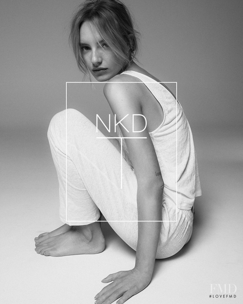 Maya Stepper featured in  the Naked Cashmere Naked Cashmere NKD-T Campaign Featuring Maya Stepper advertisement for Spring 2021