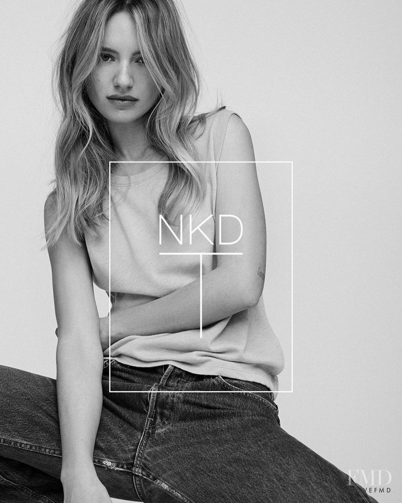 Maya Stepper featured in  the Naked Cashmere Naked Cashmere NKD-T Campaign Featuring Maya Stepper advertisement for Spring 2021