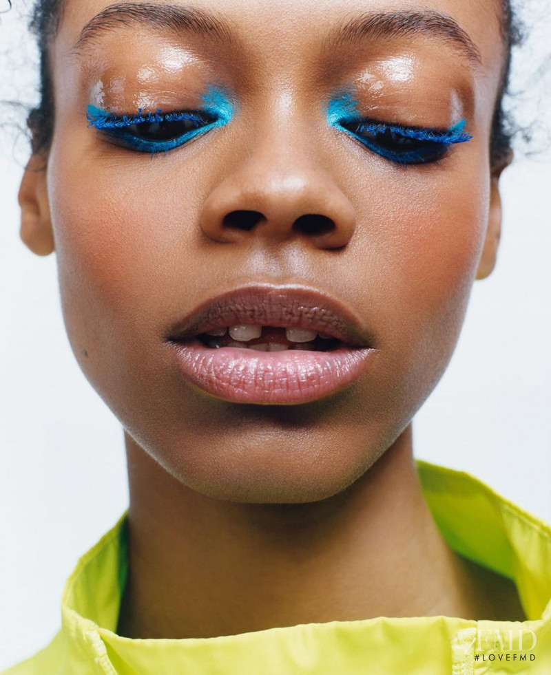 Aaliyah Hydes featured in  the Zara Zara Beauty Stories 2021 advertisement for Spring/Summer 2021