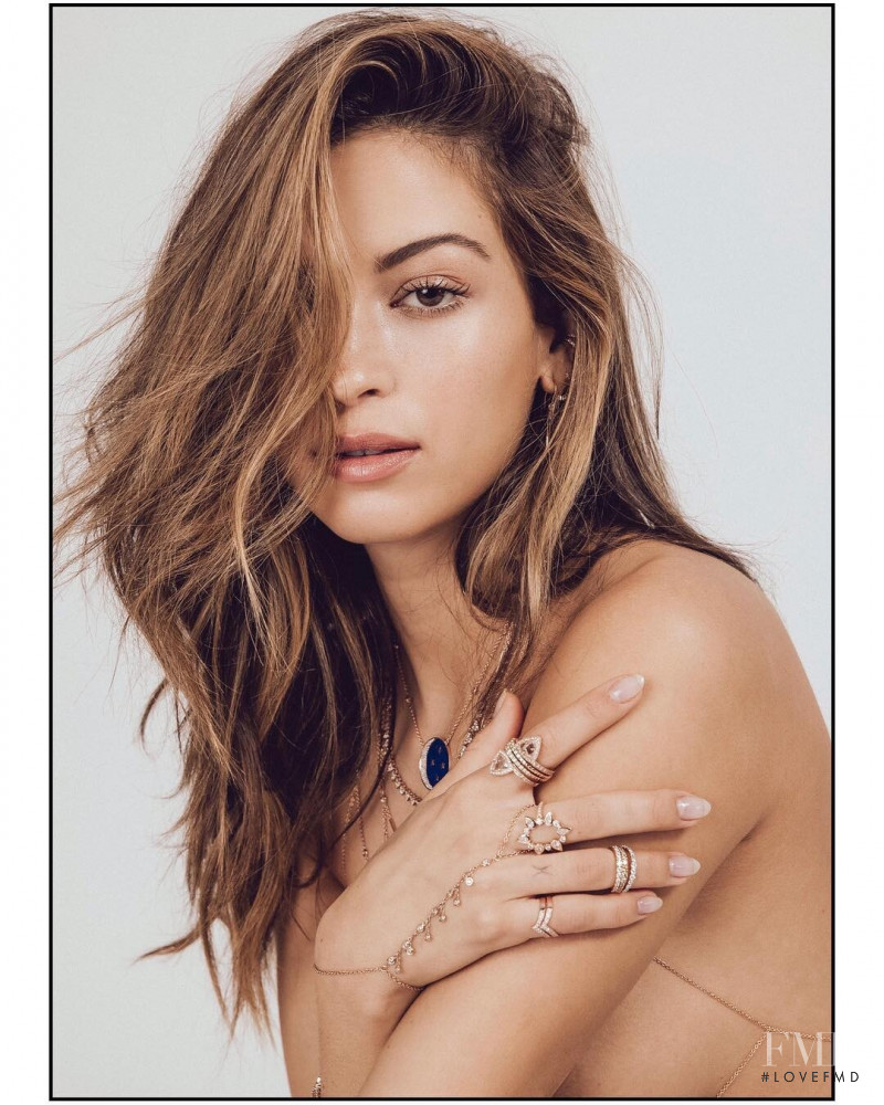 Cassie Amato featured in  the Jacquie Aiche lookbook for Fall 2019