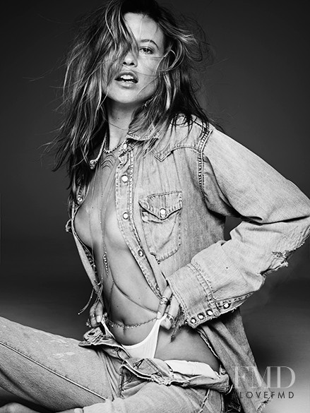 Behati Prinsloo featured in  the Jacquie Aiche advertisement for Fall 2015