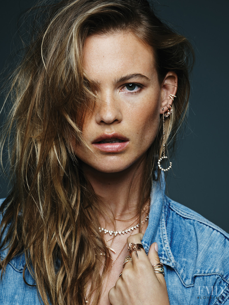 Behati Prinsloo featured in  the Jacquie Aiche advertisement for Fall 2015