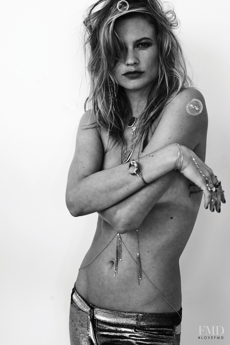 Behati Prinsloo featured in  the Jacquie Aiche advertisement for Fall 2015