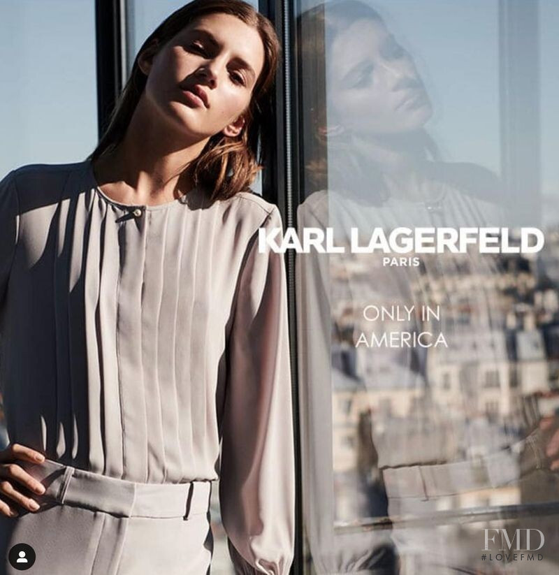 Valery Kaufman featured in  the Karl Lagerfeld Paris advertisement for Spring/Summer 2019