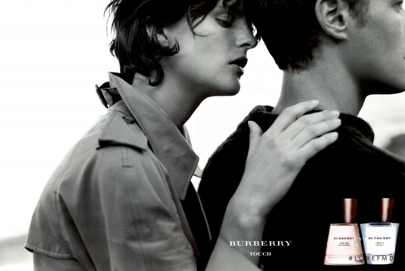 Stella Tennant featured in  the Burberry Fragrance Touch advertisement for Autumn/Winter 2000