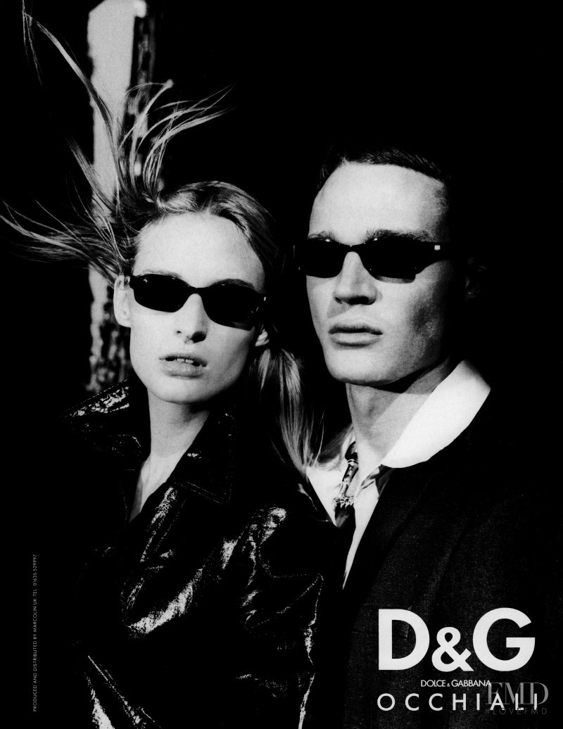 Amy Wesson featured in  the D&G advertisement for Spring/Summer 2000