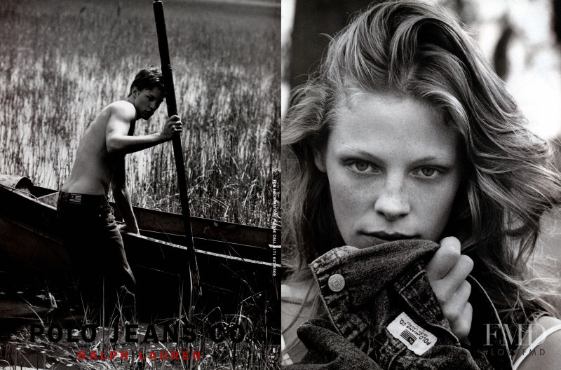 Tanga Moreau featured in  the Polo Jeans Co. advertisement for Autumn/Winter 1998