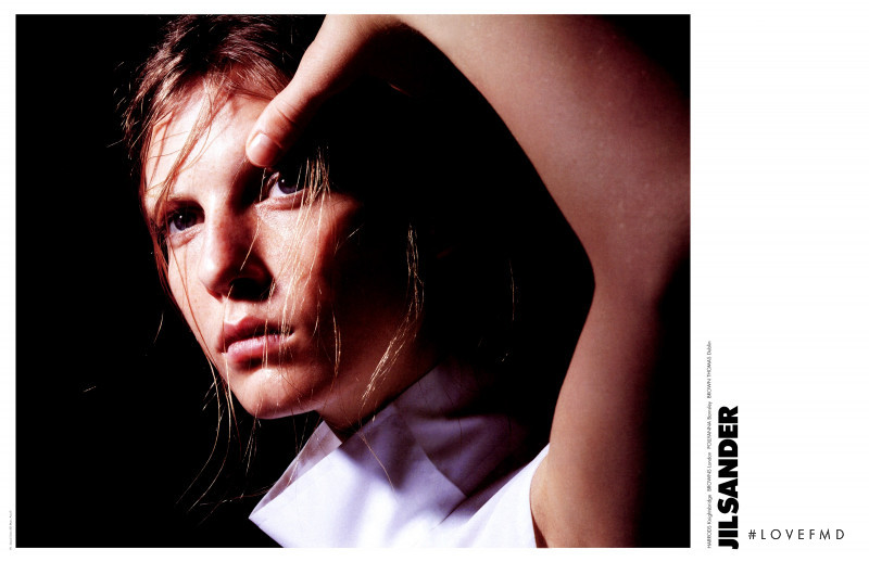 Angela Lindvall featured in  the Jil Sander advertisement for Spring/Summer 1998