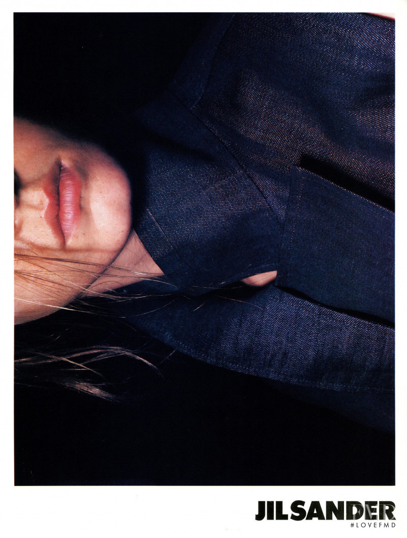 Angela Lindvall featured in  the Jil Sander advertisement for Spring/Summer 1998