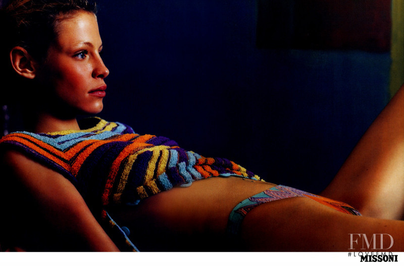 Tanga Moreau featured in  the Missoni advertisement for Spring/Summer 1997