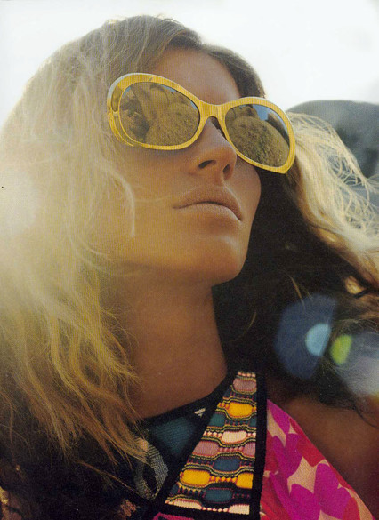 Gisele Bundchen featured in  the Missoni advertisement for Spring/Summer 2002