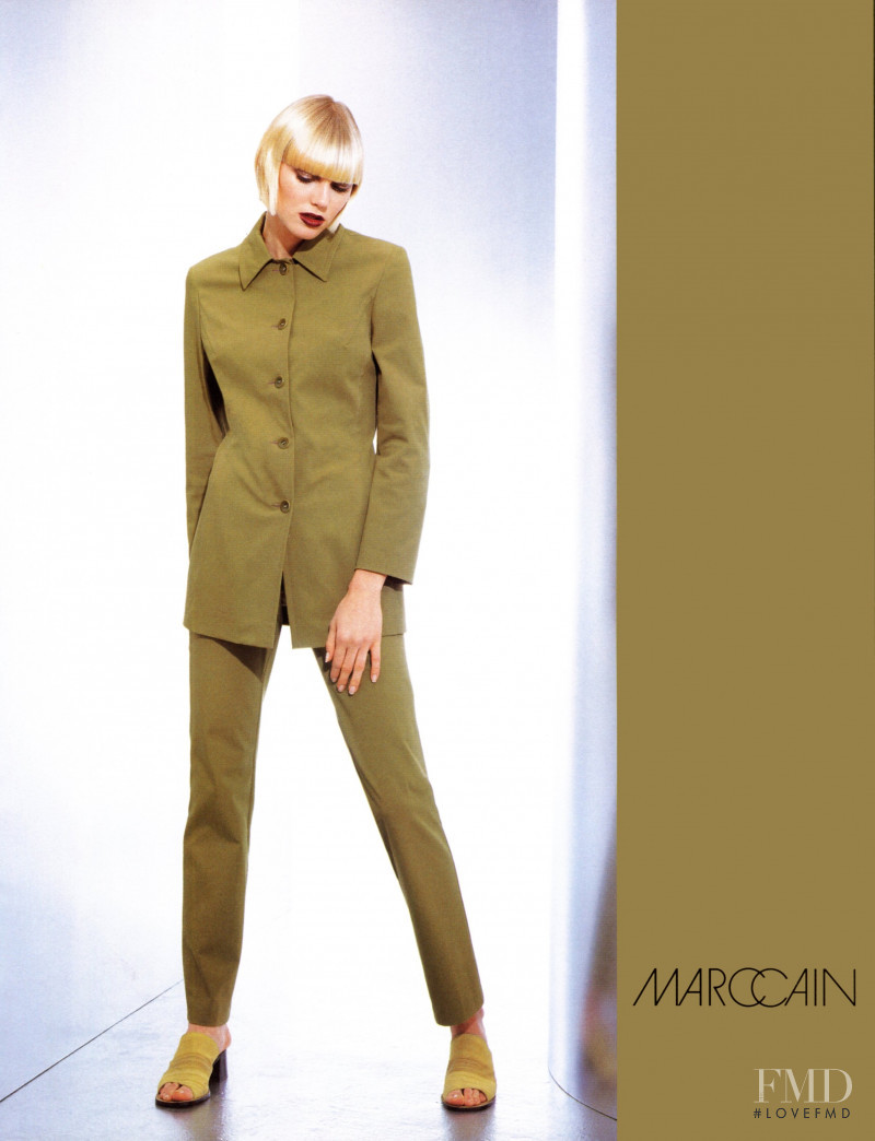 Shirley Mallmann featured in  the Marc Cain advertisement for Spring/Summer 1997
